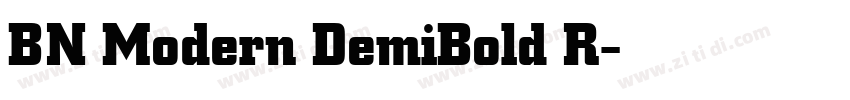 BN Modern DemiBold R字体转换